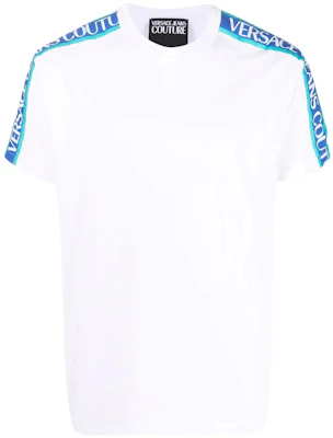 VERSACE JEANS COUTURE SS22 Logo Trim Short Sleeve T-Shirt White 72GAH6R6-J0001-003 Order VERSACE JEANS COUTURE SS22 Logo Trim Short Sleeve T-Shirt White 72GAH6R6-J0001-003