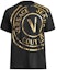 Buy Camiseta Negra VERSACE JEANS COUTURE SS22 con Logo Metálico. 72GAHT16-CJ00O-G89