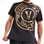 Sizing Camiseta Negra VERSACE JEANS COUTURE SS22 con Logo Metálico. 72GAHT16-CJ00O-G89