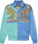 Buy ヴェルサーチ ジーンズ クチュール SS22 パッチワークプリントジップジャケット ブルー メンズ 72GAS41DCQS28-G12