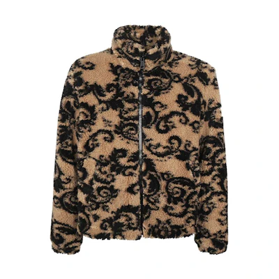 VERSACE JEANS COUTURE SS22 Pattern Print Long Sleeve Jacket Men’s Brown. 73GAS411-U0007-710