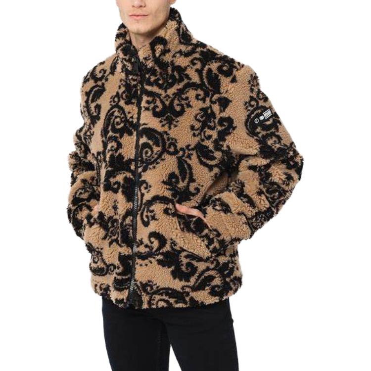 Purchase VERSACE JEANS COUTURE SS22 Pattern Print Long Sleeve Jacket Men’s Brown. 73GAS411-U0007-710