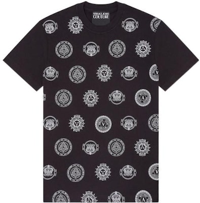 範思哲牛仔時尚 SS22 V-Emblem 棉質T恤 黑色 E72GAH6S4-EJS047-E899 Order 範思哲牛仔時尚 SS22 V-Emblem 棉質T恤 黑色 E72GAH6S4-EJS047-E899