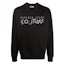 Buy VERSACE JEANS COUTURE SS23 Black Crewneck Letter Print Sweatshirt 73GAIF05-CF00F-899