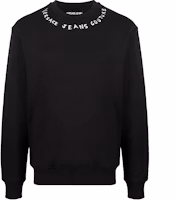 VERSACE JEANS COUTURE SS23 Black Crewneck Sweatshirt with Letter Print. 74GAIT17-CF01T-899 VERSACE JEANS COUTURE SS23 Black Crewneck Sweatshirt with Letter Print. 74GAIT17-CF01T-899