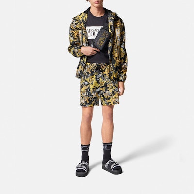 范思哲牛仔高定 SS23 黑金巴洛克印花防风夹克. E74GASD06-ECQS56-EL01 Lookbook 范思哲牛仔高定 SS23 黑金巴洛克印花防风夹克. E74GASD06-ECQS56-EL01