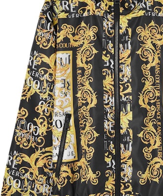 范思哲牛仔高定 SS23 黑金巴洛克印花防风夹克. E74GASD06-ECQS56-EL01 Sizing 范思哲牛仔高定 SS23 黑金巴洛克印花防风夹克. E74GASD06-ECQS56-EL01