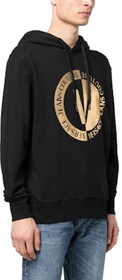 VERSACE JEANS COUTURE SS23 Black Hoodie with Logo Letter Print. 74GAIT10-CF01T-G89 Purchase VERSACE JEANS COUTURE SS23 Black Hoodie with Logo Letter Print. 74GAIT10-CF01T-G89