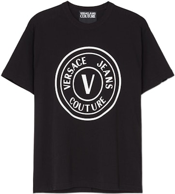 VERSACE JEANS COUTURE SS23 Black Letter Logo Print Short Sleeve T-Shirt E73GAHT28-ECJ00T-E899 Order VERSACE JEANS COUTURE SS23 Black Letter Logo Print Short Sleeve T-Shirt E73GAHT28-ECJ00T-E899