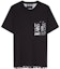 Buy VERSACE JEANS COUTURE SS23 Black Letter Print Crewneck T-Shirt Casual Tee E74GAH6R2-EJS167-E899