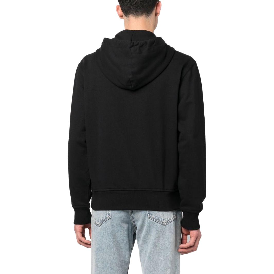 Purchase VERSACE JEANS COUTURE SS23  Black Logo Hoodie Zip-Up Jacket. 74GAIY01-CF00Y-899