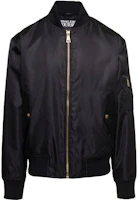Order VERSACE JEANS COUTURE SS23 黑色印花拉鍊飛行夾克. 74GASD07-CQS56-G89