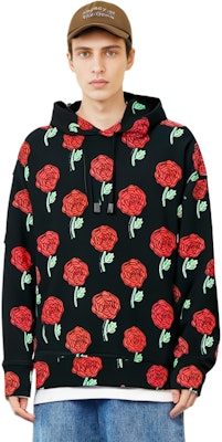 Sudadera con Capucha Estampado Rosa Negra VERSACE JEANS COUTURE SS23. 74GAI3C7-FS061-899 Purchase Sudadera con Capucha Estampado Rosa Negra VERSACE JEANS COUTURE SS23. 74GAI3C7-FS061-899