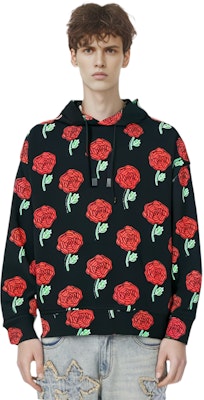 Sudadera con Capucha Estampado Rosa Negra VERSACE JEANS COUTURE SS23. 74GAI3C7-FS061-899 Details for Sudadera con Capucha Estampado Rosa Negra VERSACE JEANS COUTURE SS23. 74GAI3C7-FS061-899