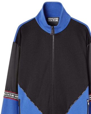 VERSACE JEANS COUTURE SS23 藍色logo印花高領外套 E74GAI306-EF0015-E899 Details for VERSACE JEANS COUTURE SS23 藍色logo印花高領外套 E74GAI306-EF0015-E899