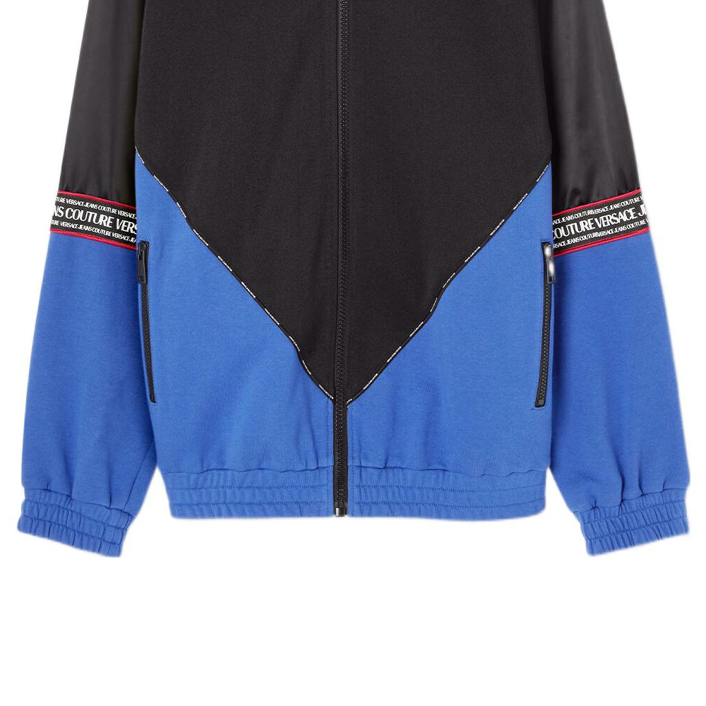 Sizing VERSACE JEANS COUTURE SS23 藍色logo印花高領外套 E74GAI306-EF0015-E899