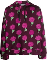 VERSACE JEANS COUTURE SS23 Rose Floral Hoodie Maroon 74GAI3C-7FS061-335 VERSACE JEANS COUTURE SS23 Rose Floral Hoodie Maroon 74GAI3C-7FS061-335