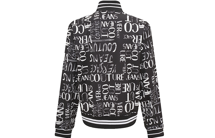 VERSACE JEANS COUTURE SS23 Allover Logo Baseball Collar Jacket Black 74GAI330-JS165-899 圖 3