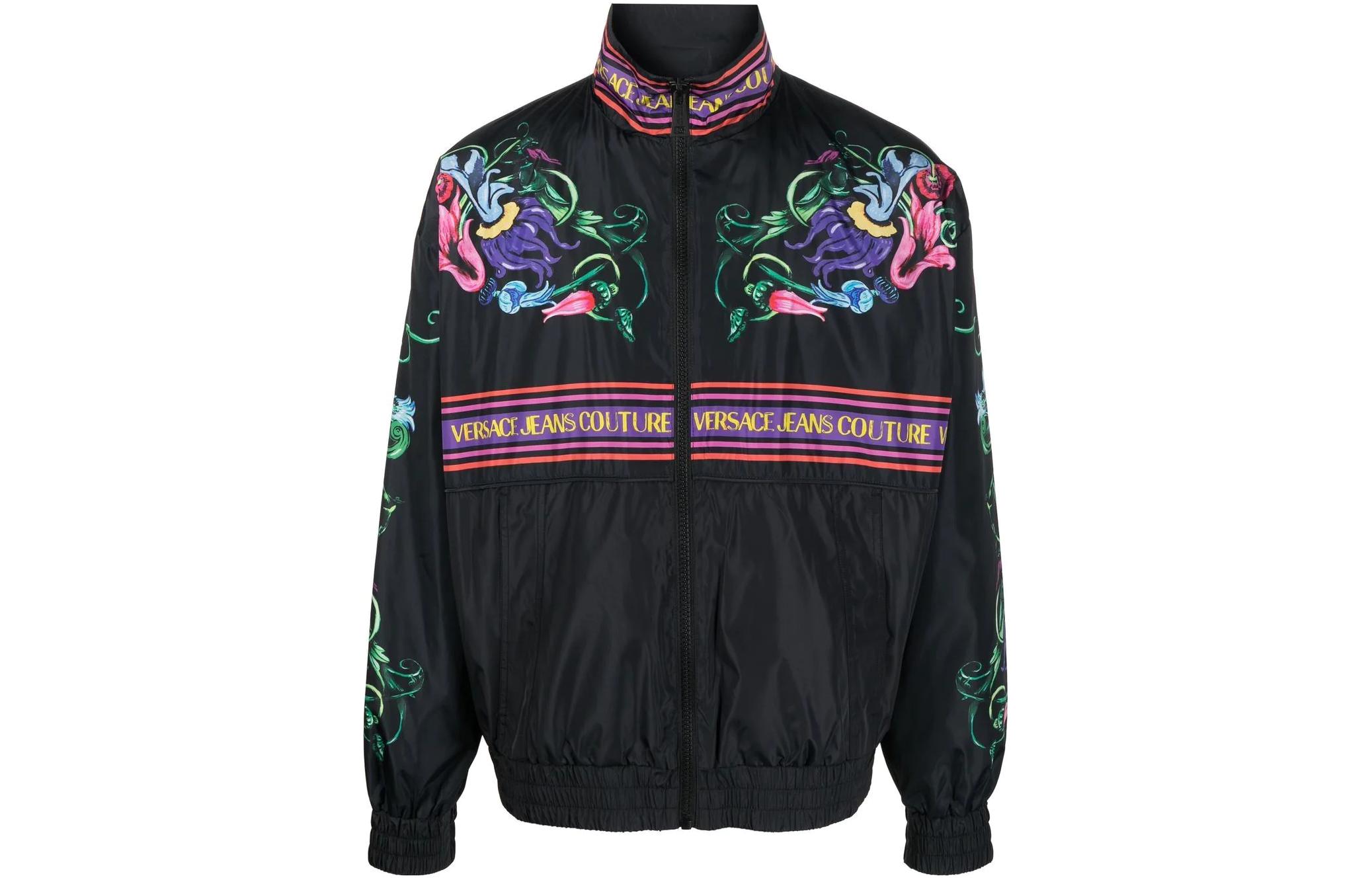 VERSACE JEANS COUTURE SS23 Baroque Print Jacket Men’s Black. 74GASD11-CQS55-G89