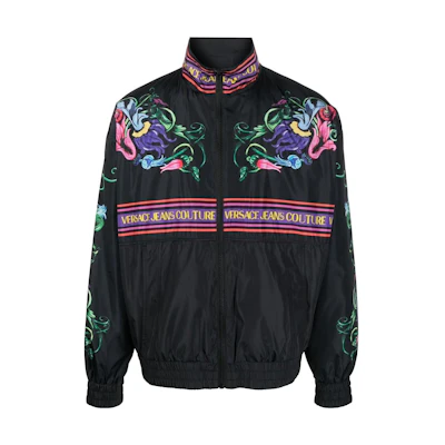 VERSACE JEANS COUTURE SS23 Baroque Print Jacket Men’s Black. 74GASD11-CQS55-G89