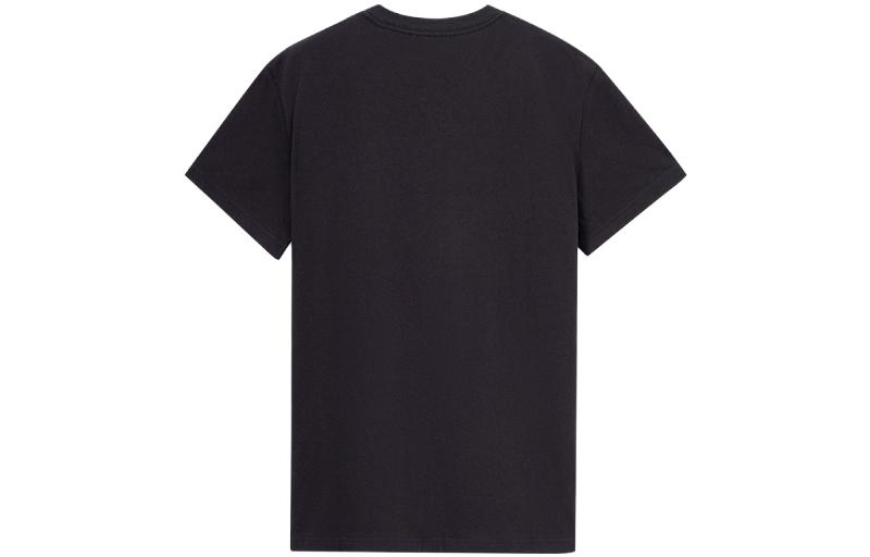 Lookbook 베르사체 진스 꾸뛰르 SS23 로고 그래픽 프린트 블랙 반팔 티셔츠 남성용 E74GAHF01-ECJ00F-E899