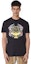 Purchase 베르사체 진스 꾸뛰르 SS23 로고 그래픽 프린트 블랙 반팔 티셔츠 남성용 E74GAHF01-ECJ00F-E899