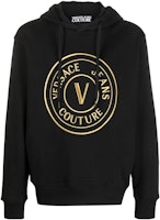 VERSACE JEANS COUTURE SS23 Logo Print Black Sweatshirt Men. 74GAIT05-CF01T-G89 VERSACE JEANS COUTURE SS23 Logo Print Black Sweatshirt Men. 74GAIT05-CF01T-G89