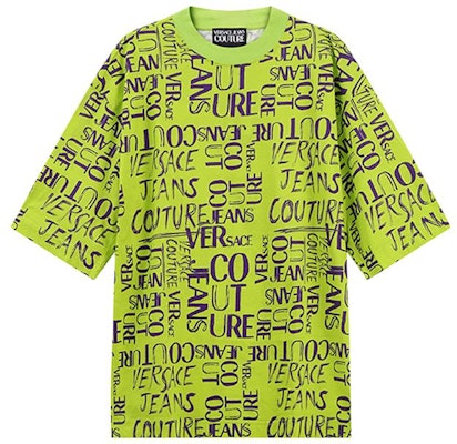 VERSACE JEANS COUTURE SS23 綠色標誌印花短袖圓領T恤 74GAH604-JS167-110 Order VERSACE JEANS COUTURE SS23 綠色標誌印花短袖圓領T恤 74GAH604-JS167-110