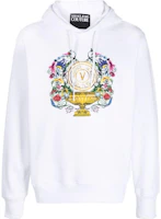 VERSACE JEANS COUTURE SS23 Logo Print Hoodie White - Fashion Sweatshirt 74GAIF01-CF01F-G03 VERSACE JEANS COUTURE SS23 Logo Print Hoodie White - Fashion Sweatshirt 74GAIF01-CF01F-G03