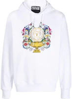 Order VERSACE JEANS COUTURE SS23 Logo印花白色連帽衫 - 時尚衛衣 74GAIF01-CF01F-G03
