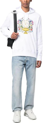VERSACE JEANS COUTURE SS23 Hoodie Logo Cetak Putih - Baju Fesyen Sweater 74GAIF01-CF01F-G03 Lookbook VERSACE JEANS COUTURE SS23 Hoodie Logo Cetak Putih - Baju Fesyen Sweater 74GAIF01-CF01F-G03