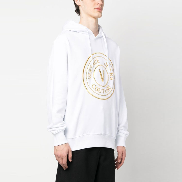 VERSACE JEANS COUTURE SS23 Logo Print White Casual Sweatshirt . 74GAIT05-CF01T-G03 圖 5