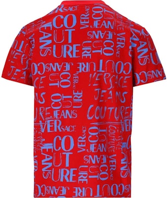 VERSACE JEANS COUTURE SS23 Baju-T Lengan Pendek Logo Merah Lelaki 74GAH6S2-JS167-521 Lookbook VERSACE JEANS COUTURE SS23 Baju-T Lengan Pendek Logo Merah Lelaki 74GAH6S2-JS167-521