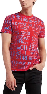 VERSACE JEANS COUTURE SS23 Baju-T Lengan Pendek Logo Merah Lelaki 74GAH6S2-JS167-521 Purchase VERSACE JEANS COUTURE SS23 Baju-T Lengan Pendek Logo Merah Lelaki 74GAH6S2-JS167-521