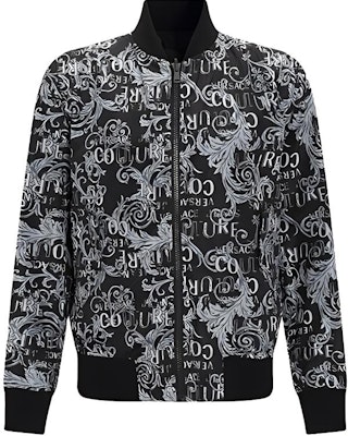 VERSACE JEANS COUTURE SS23 Reversible Letter Logo Jacket Black . 74GASD17-CQS51-801 Buy VERSACE JEANS COUTURE SS23 Reversible Letter Logo Jacket Black . 74GASD17-CQS51-801