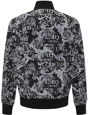 VERSACE JEANS COUTURE SS23 Reversible Letter Logo Jacket Black . 74GASD17-CQS51-801 Lookbook VERSACE JEANS COUTURE SS23 Reversible Letter Logo Jacket Black . 74GASD17-CQS51-801