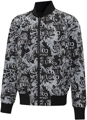 VERSACE JEANS COUTURE SS23 Reversible Letter Logo Jacket Black . 74GASD17-CQS51-801 Shop VERSACE JEANS COUTURE SS23 Reversible Letter Logo Jacket Black . 74GASD17-CQS51-801