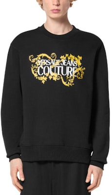 VERSACE JEANS COUTURE SS24 黑色印花圓領衛衣 男款 E77GAIE05-ECF02E-EG89 Shop VERSACE JEANS COUTURE SS24 黑色印花圓領衛衣 男款 E77GAIE05-ECF02E-EG89