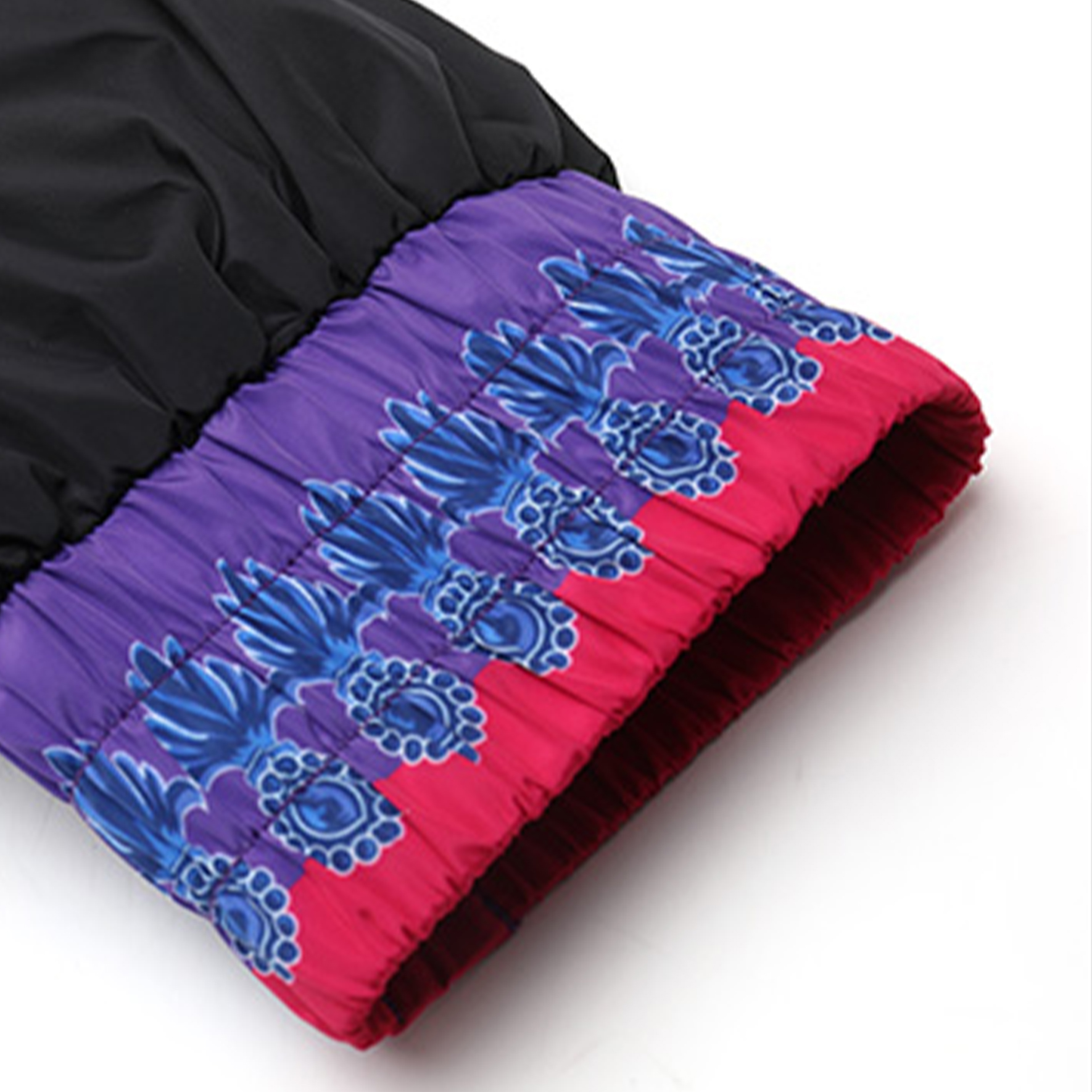 Purchase VERSACE JEANS COUTURE SS24 Colorblock Logo Print Loose Jacket Black 76GAS411-CQS87-205