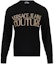 Order VERSACE JEANS COUTURE SS24 Jacquard Logo Knit Sweater Black Long Sleeve 76GAFM01-CM06H-K42