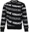 Buy VERSACE JEANS COUTURE SS24 Logo Crewneck Sweatshirt Black Loose Fit 76GAI3R0-FS129-899