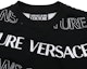 Purchase VERSACE JEANS COUTURE SS24 Logo Crewneck Sweatshirt Black Loose Fit 76GAI3R0-FS129-899