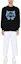 Lookbook VERSACE JEANS COUTURE SS24 Logo Embroidered Loose Fit Crewneck Sweatshirt Black. 76GAIG02-CF01G-899
