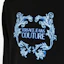 Sizing VERSACE JEANS COUTURE SS24 Logo Embroidered Loose Fit Crewneck Sweatshirt Black. 76GAIG02-CF01G-899