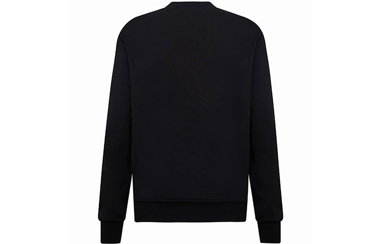 Lookbook VERSACE JEANS COUTURE SS24 Logo Print Black Crewneck Long Sleeve Sweatshirt Mens 76GAIE03-CF00E-899