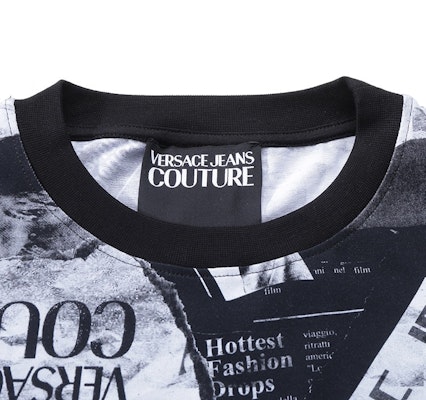 VERSACE JEANS COUTURE SS24 Baju-T Hitam Oversized Cetakan Logo 76GAH6L0-JS275-899 Shop VERSACE JEANS COUTURE SS24 Baju-T Hitam Oversized Cetakan Logo 76GAH6L0-JS275-899