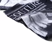 Details for VERSACE JEANS COUTURE SS24 黑色大Logo印花寬鬆版T恤 76GAH6L0-JS275-899