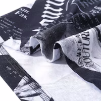 Cheap VERSACE JEANS COUTURE SS24 黑色大Logo印花寬鬆版T恤 76GAH6L0-JS275-899