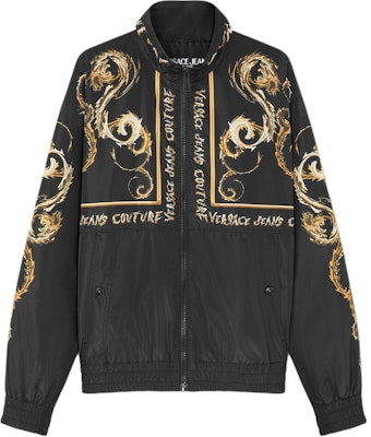 VERSACE JEANS COUTURE SS24 男士黑色高領印花防風外套。 E77GAS411-ECQD49-EG89 Buy VERSACE JEANS COUTURE SS24 男士黑色高領印花防風外套。 E77GAS411-ECQD49-EG89