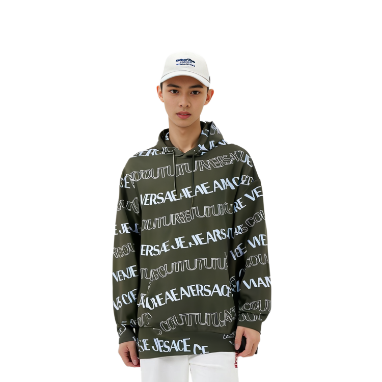 VERSACE JEANS COUTURE SS24 Logo Print Hoodie  Sweatshirt. 76GAI3L0FS129148 圖 6